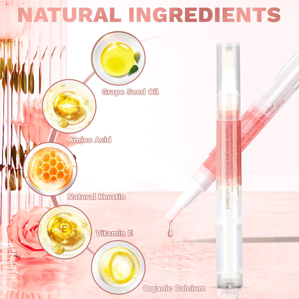 Meschett cuticle oil pen brush in action delivering nourishing coverage