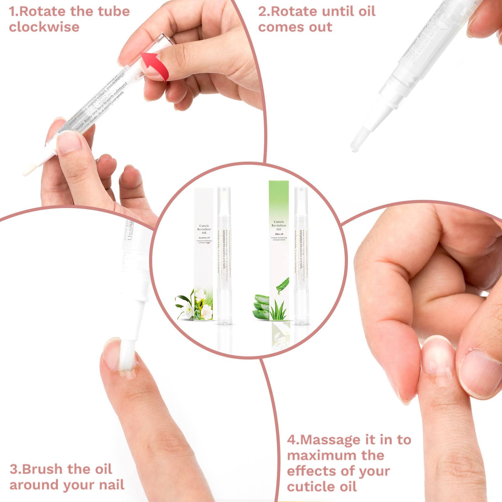 Meschett cuticle oil pen packaging highlights 2-pack value.
