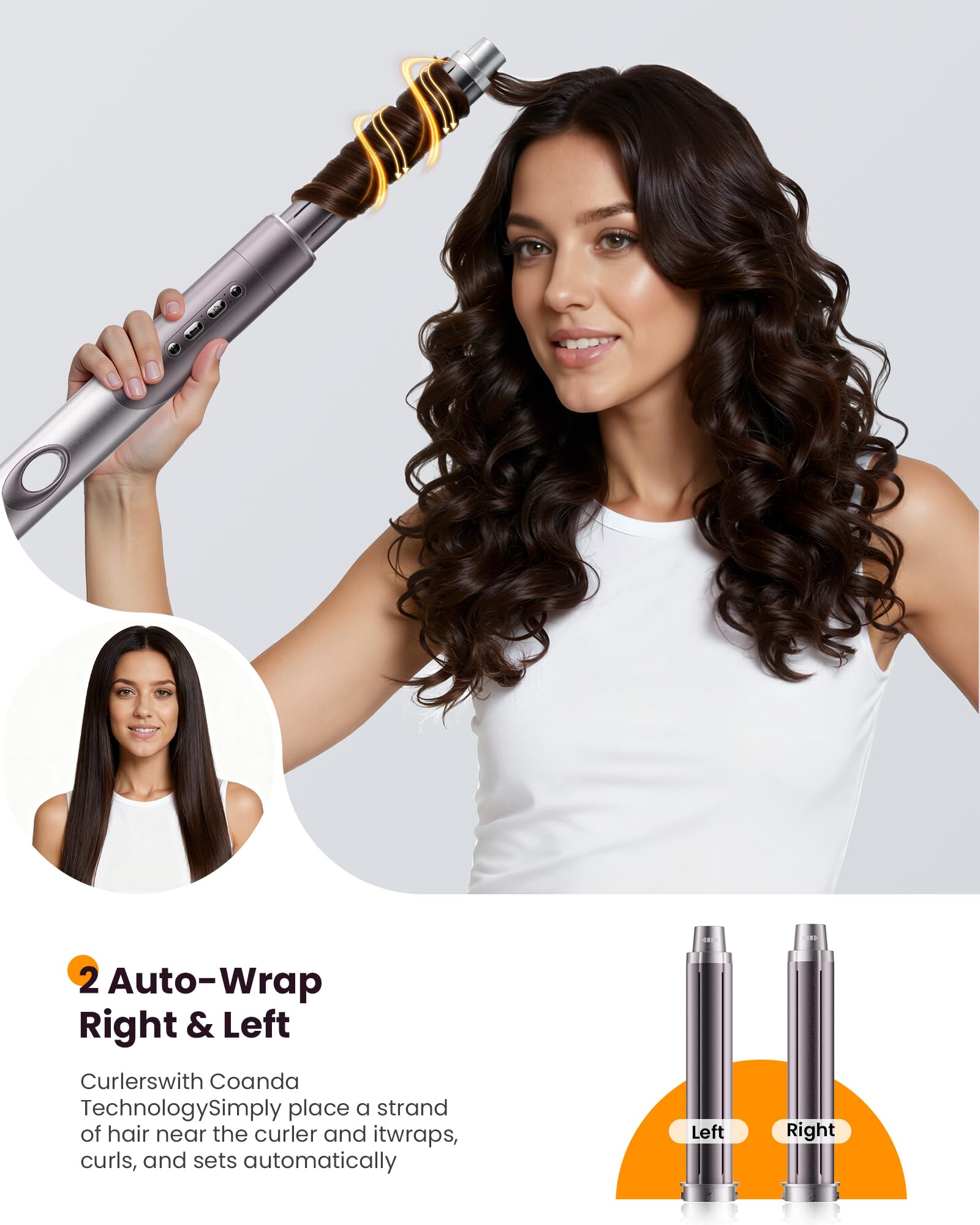 MESCOMB dual-voltage oval brush for travel-ready styling