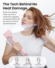 MESCOMB high-speed dryer and oval brush dry hair efficiently.