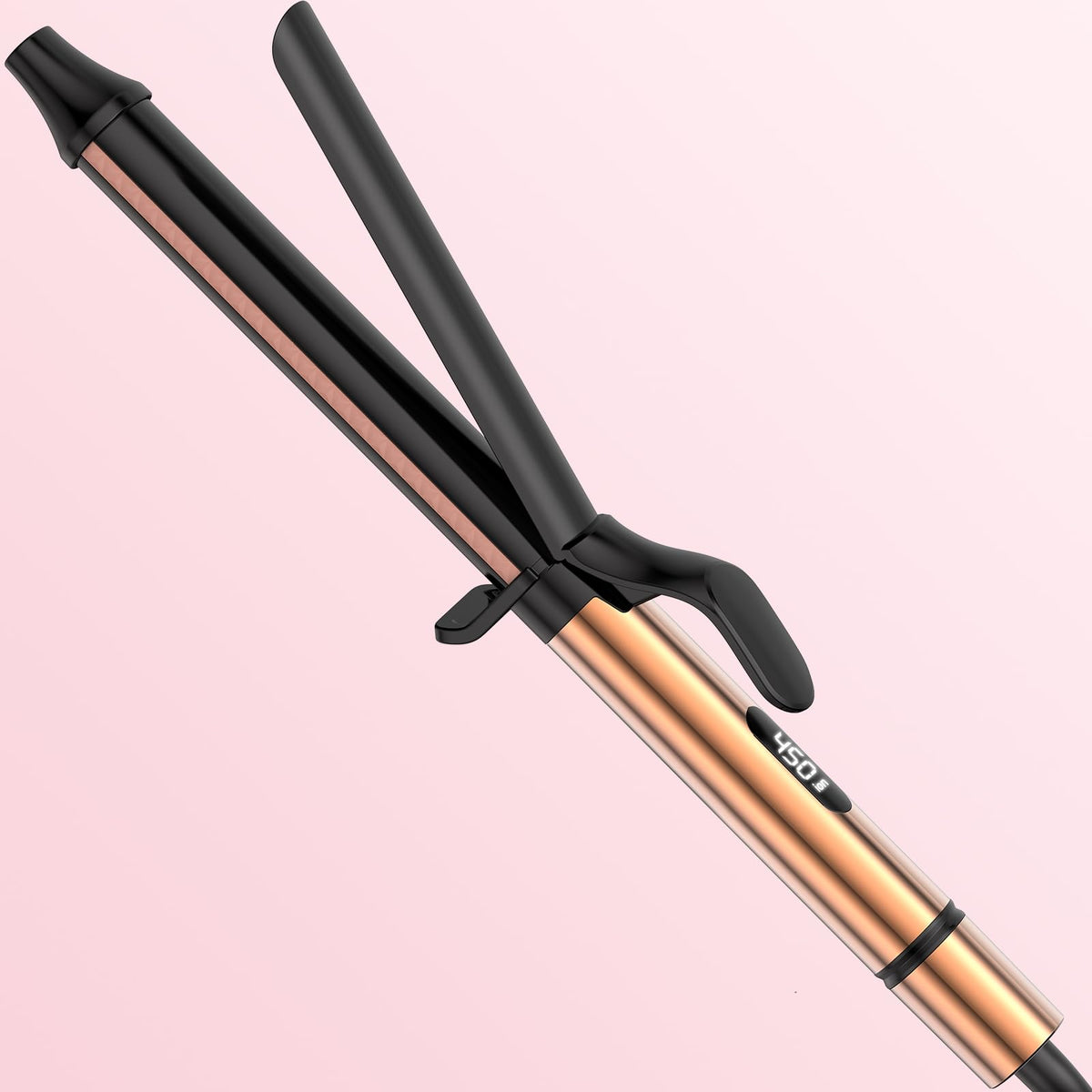 MESCOMB long-barrel curling iron for quick, even curls on long hair