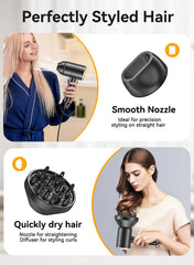 MESHEEN hair dryer diffuser-attachment enhances curls with soft lift.