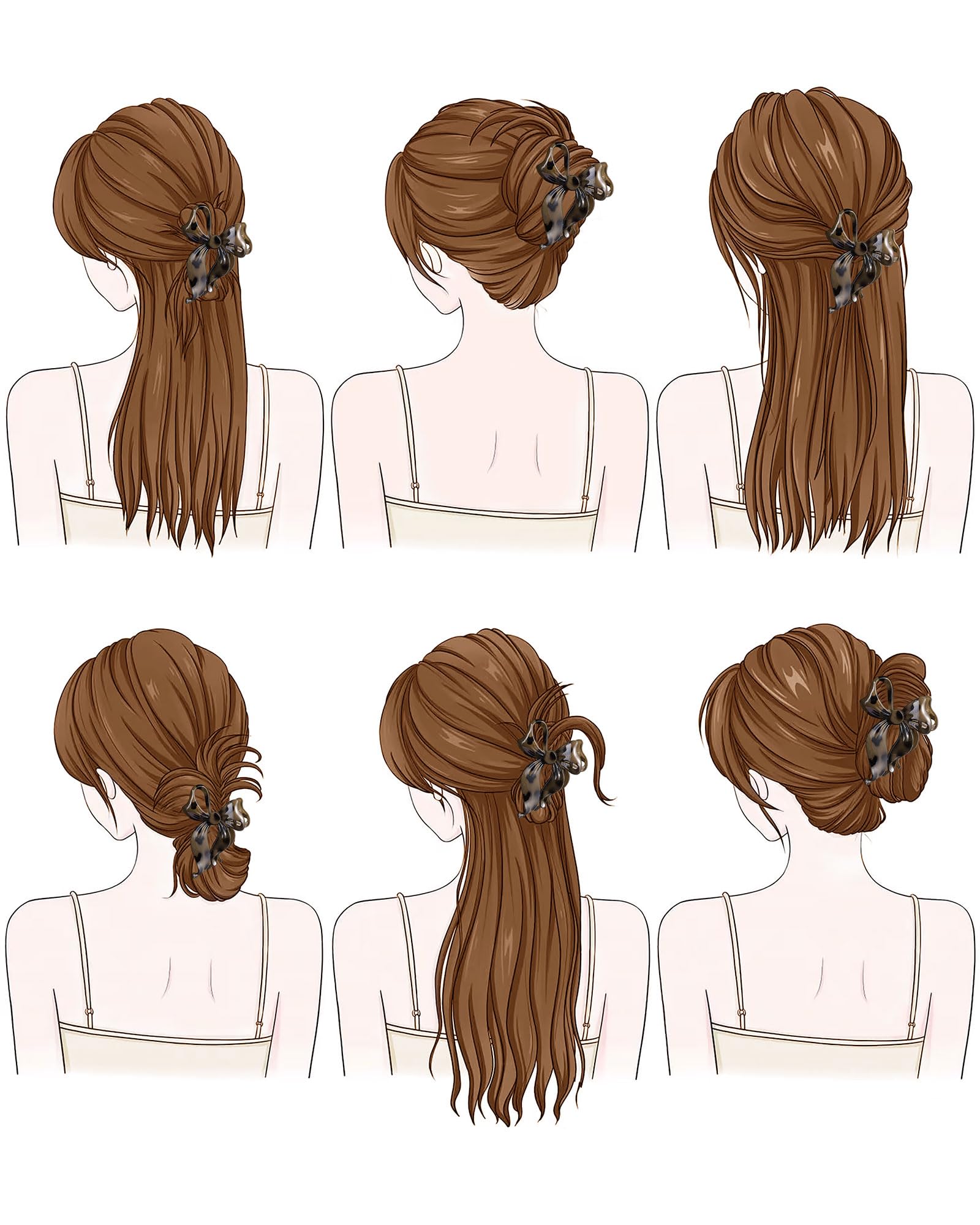 Mesovor leopard bow clip close-up highlights pattern and non-slip design