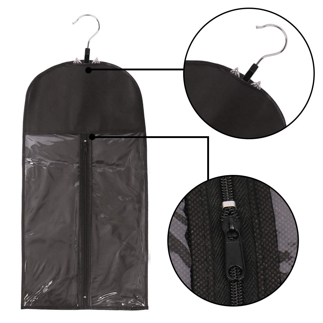 Messen dustproof waterproof storage bag with transparent zip for easy access.