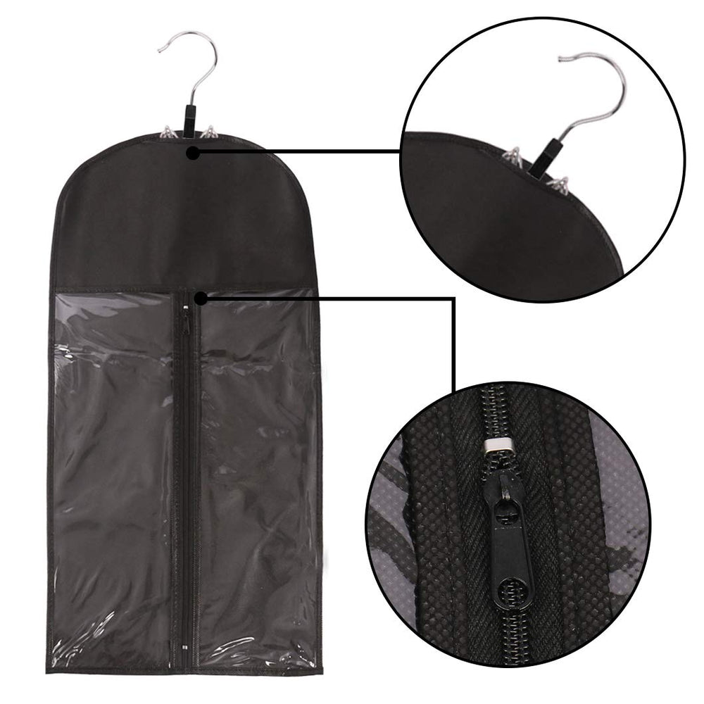 Messen dustproof waterproof storage bag with transparent zip for easy access.