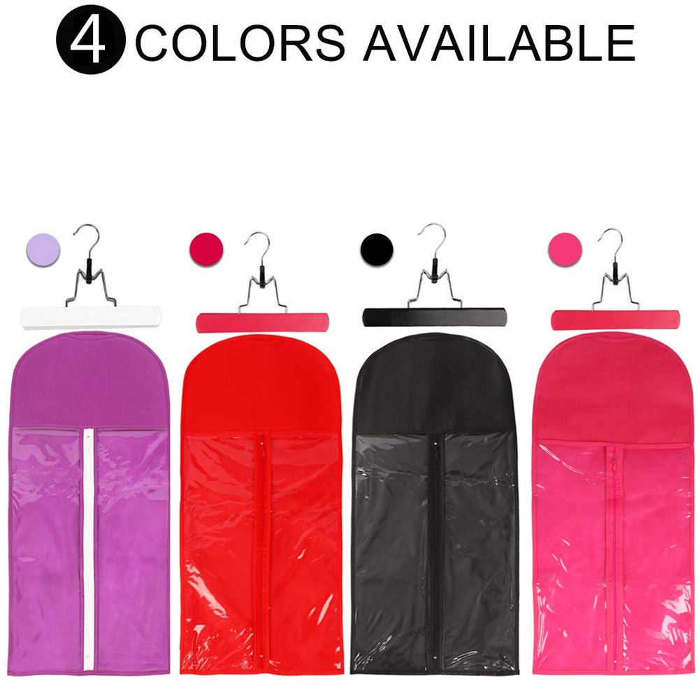 Messen long hair storage bag designed to hold up to 24 inches neatly.