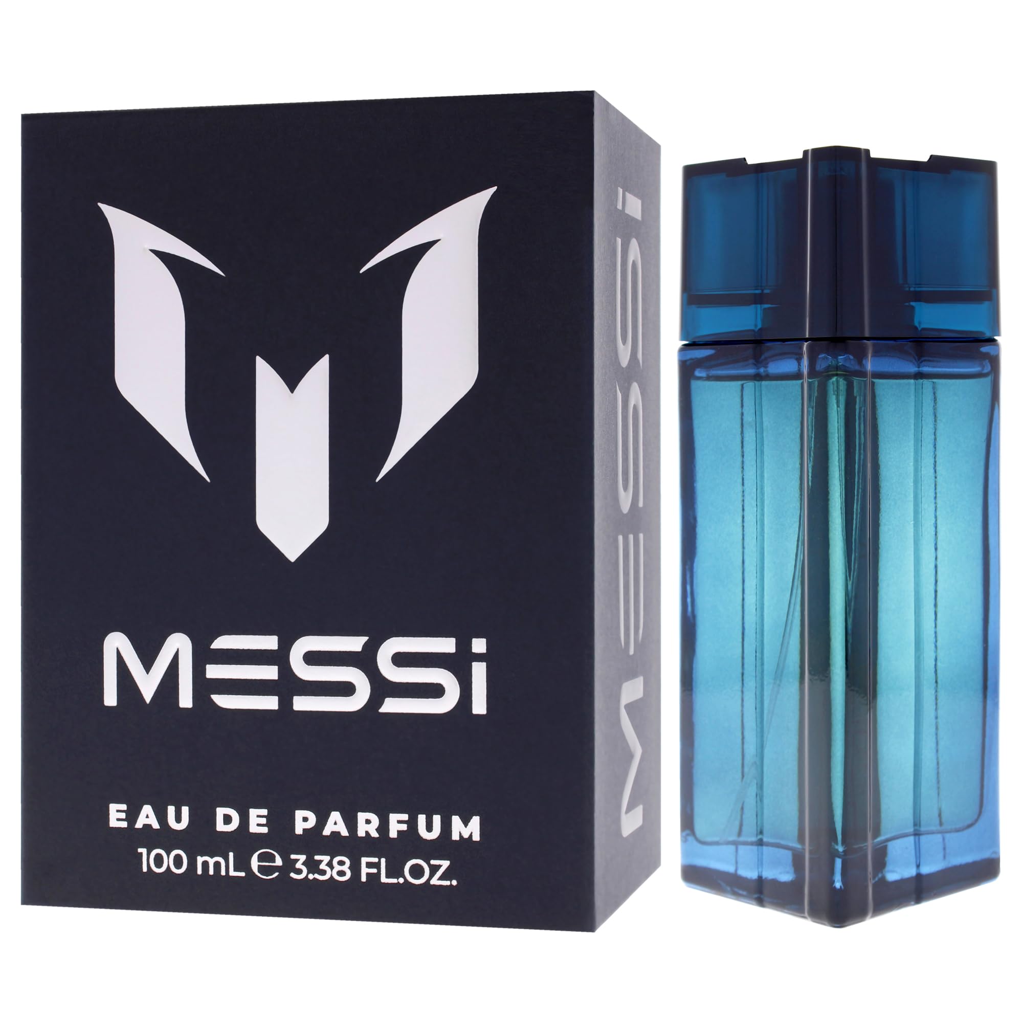 Messi 3.4 Edp M bottle cap closeup, smooth finish reflecting attention to detail.