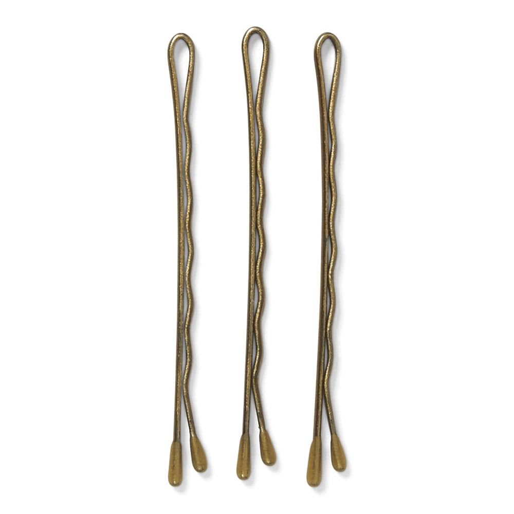 MetaGrip blonde premium bobby pins — rust-resistant tips, ideal for durable daily use.