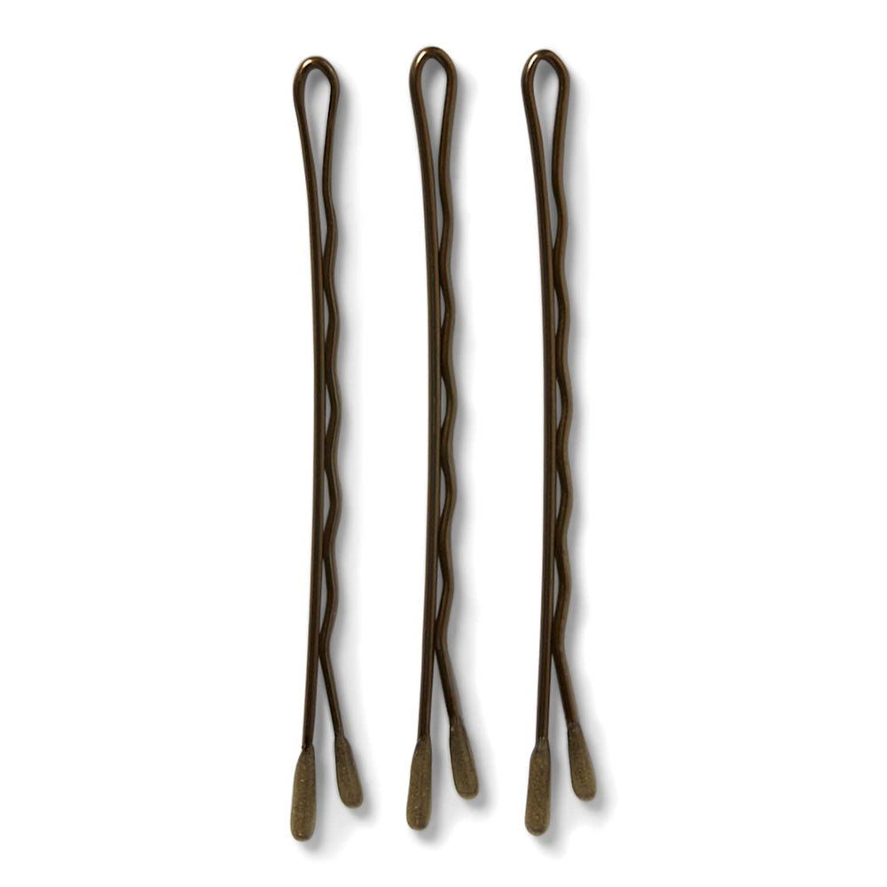 MetaGrip pin de bronce para pelo, acabado satinado, ideal para peinados suaves y seguros.