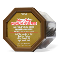 MetaGrip pasadores bronce 2 pulgadas, sujeción estable para peinados diarios.