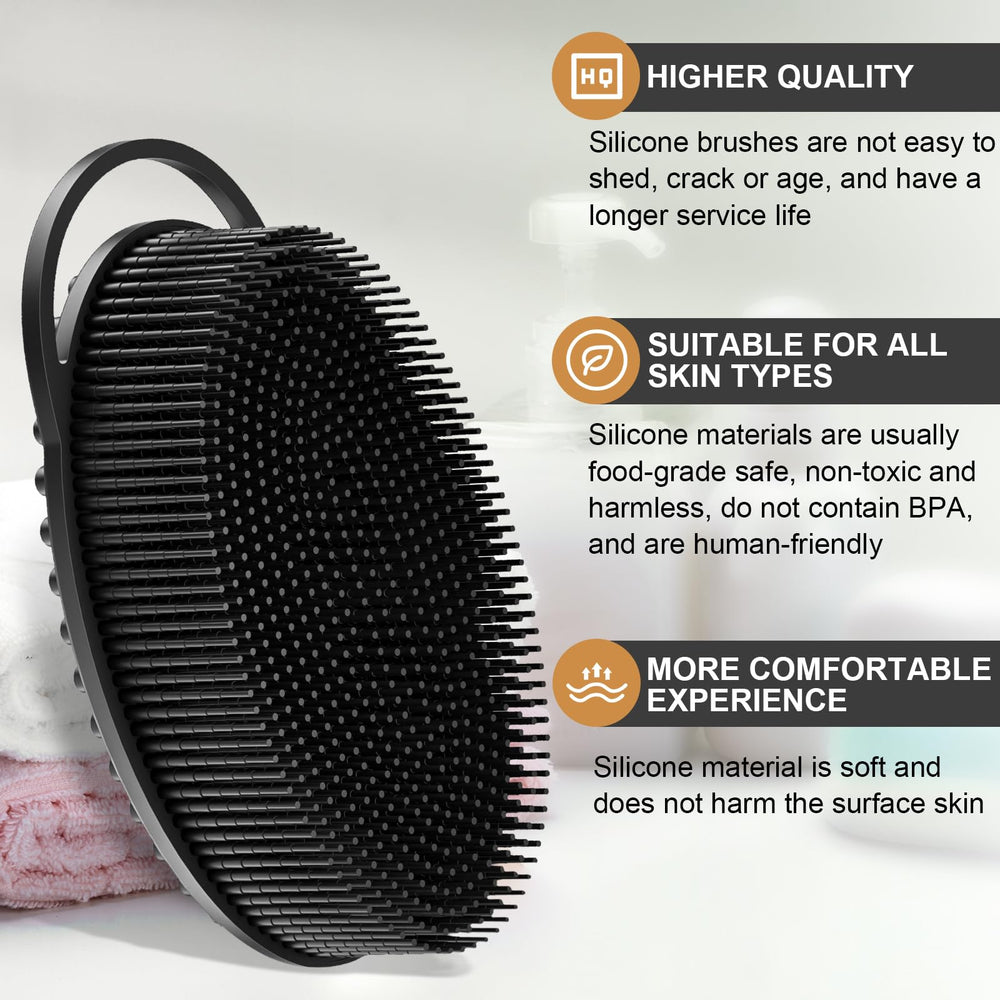 Metene lado exfoliante silicona, para masaje suave y exfoliación controlada.