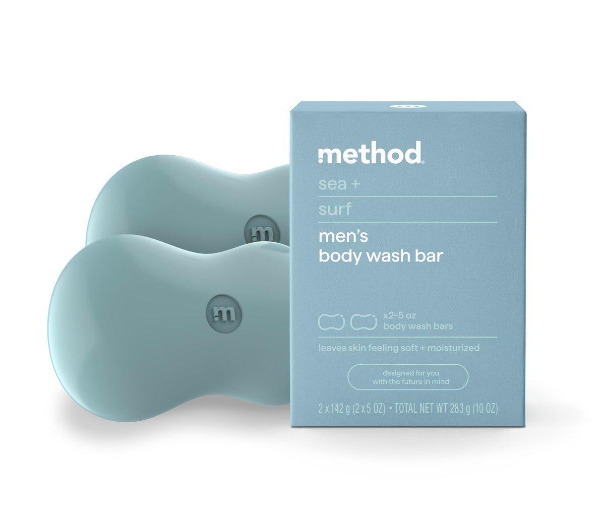 Method barra-jabon-agarre-ergonomico: barra con agarre cómodo para duchas fáciles y placenteras.