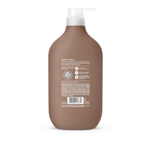 Method Body Wash: etiqueta sandalo vetiver resalta fragancia amaderada.