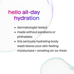 Method Serene Escape monoi oil accent image emphasizes silky, smooth skin