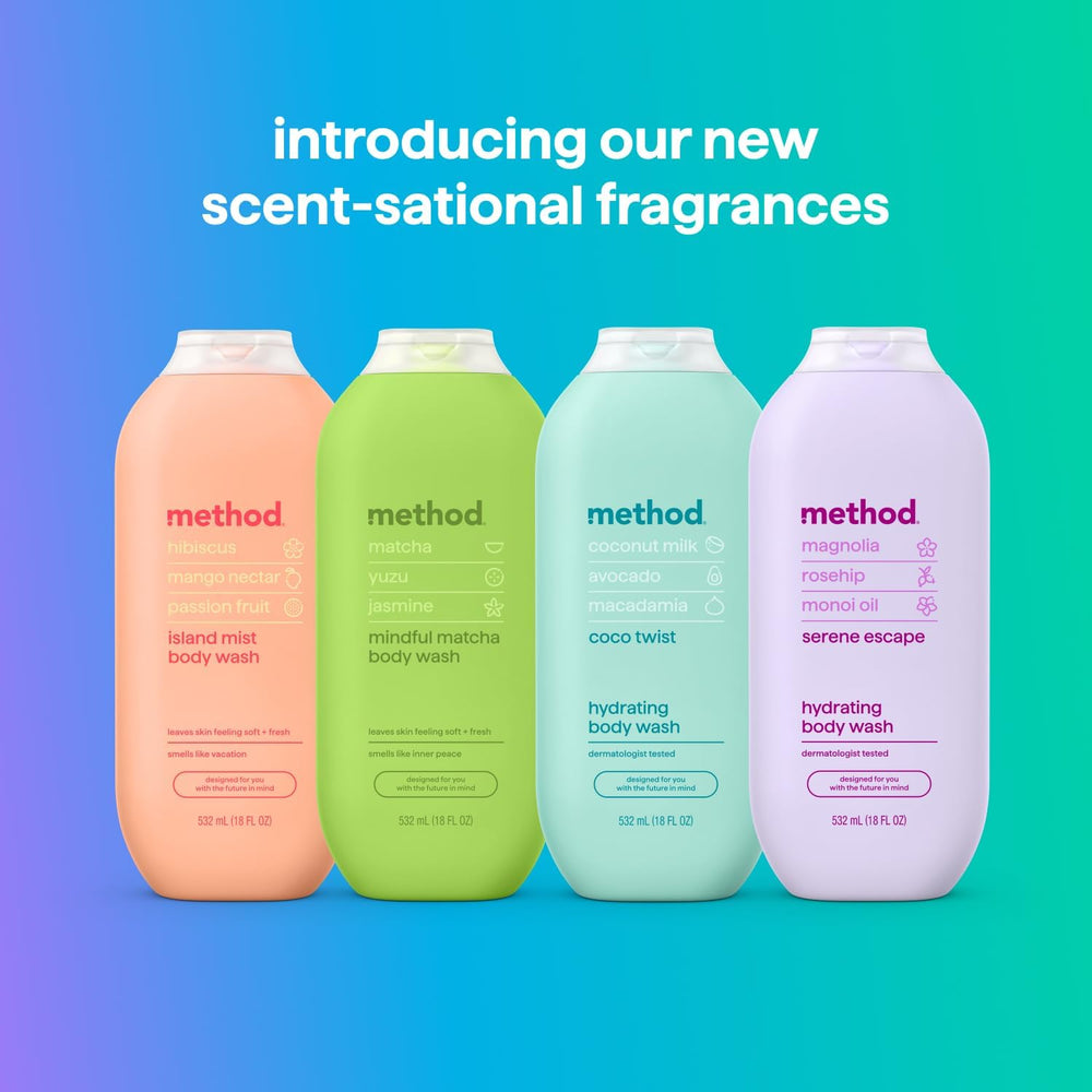 Method Serene Escape shower moment scene captures refreshing, spa-like routine