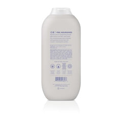 Method Simply Nourish bottle label closeup reveals coconut and shea butter.