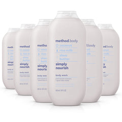 Method Simply Nourish six-pack pack front shows value for family use.
