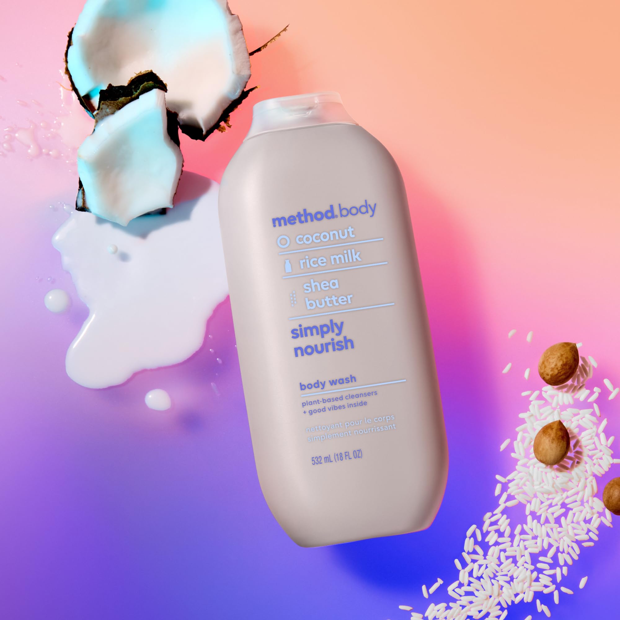 Phthalate-free plant-based cleansing action of Method Simply Nourish