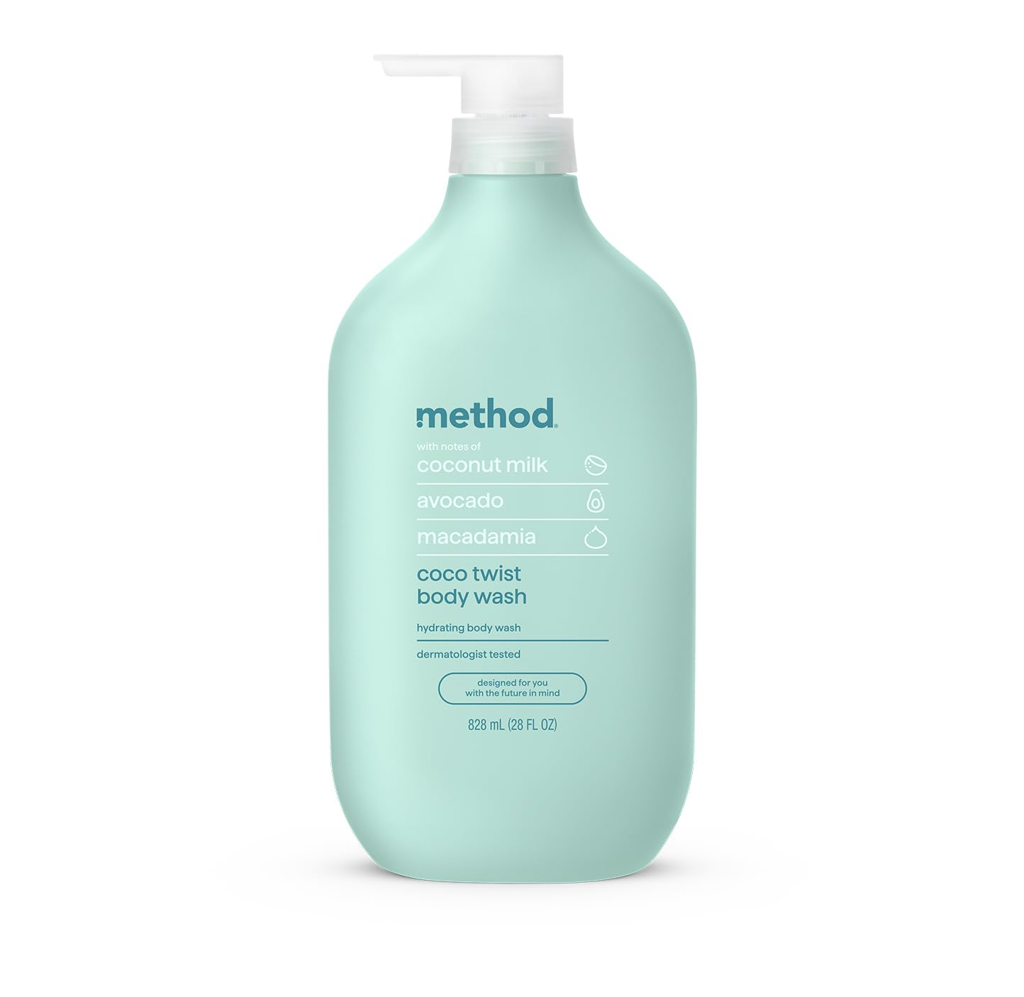 Método Coco Twist: botella de 28 oz lista para duchas y uso diario.