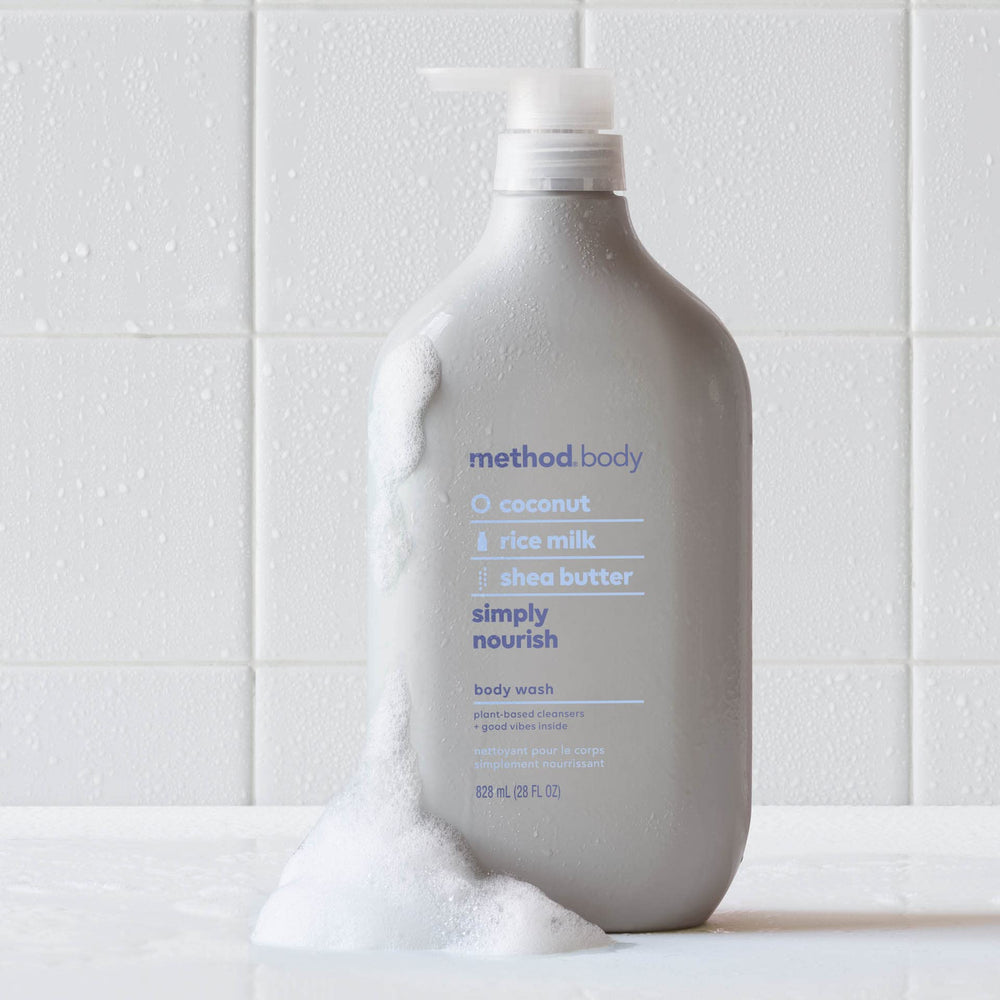 Method Simply Nourish: envase con 80% plástico reciclado para sostenibilidad.