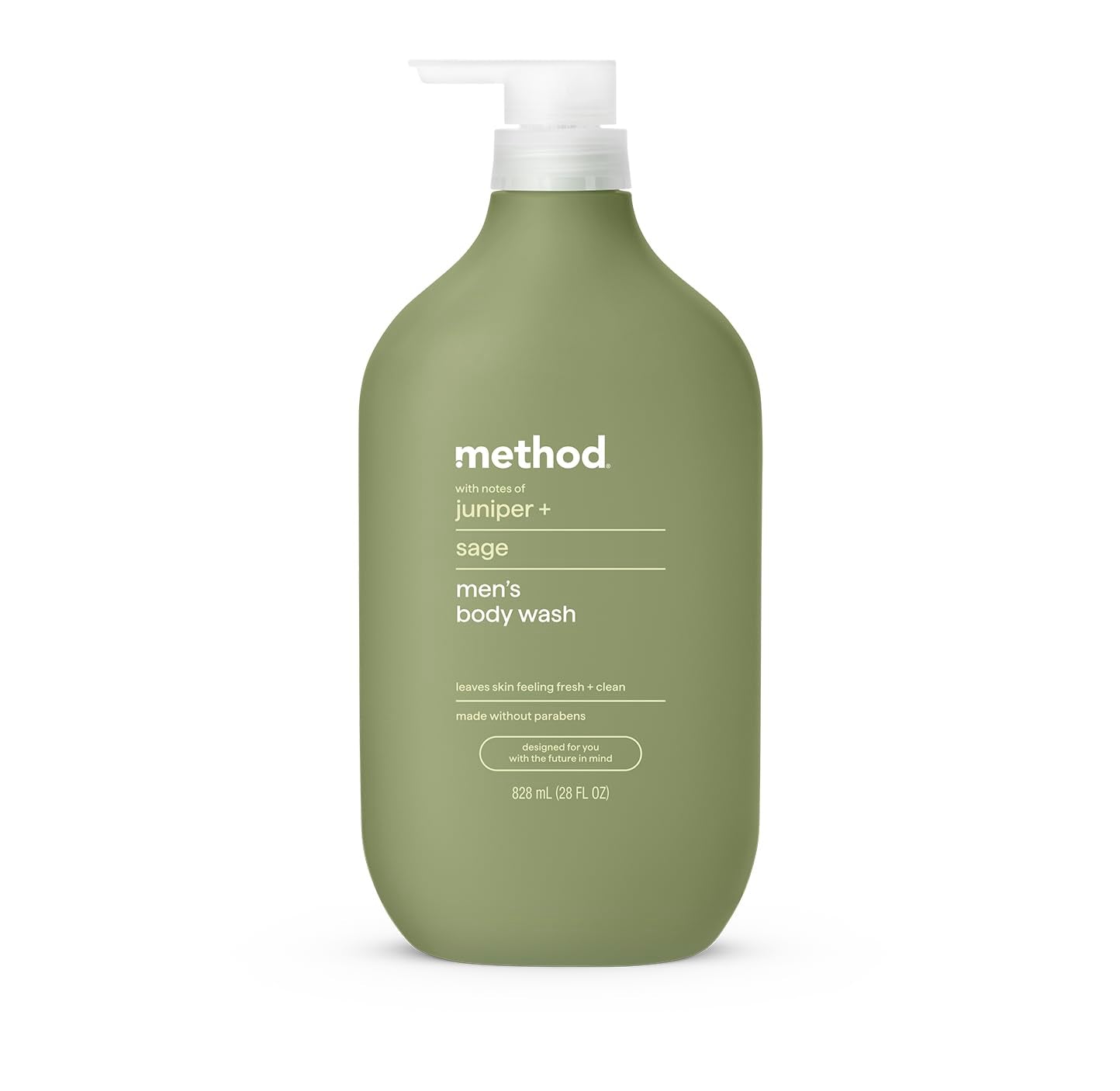 Method Gel de Ducha Enebro y Salvia: botella 28oz para ducha con aroma natural.