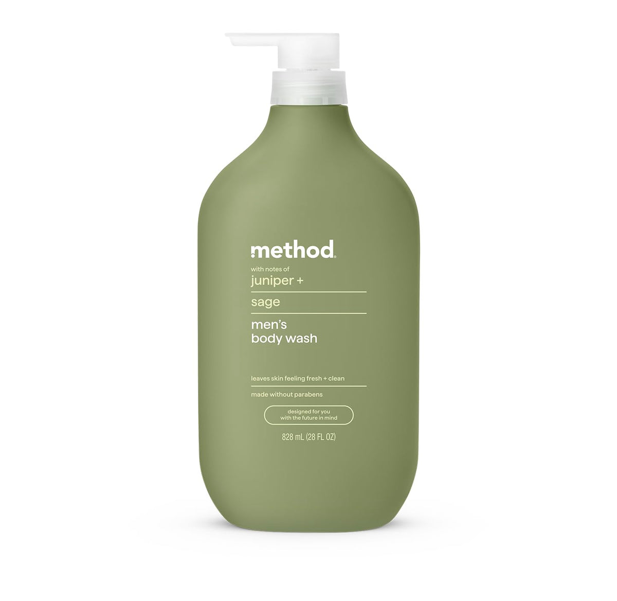 Method Gel de Ducha Enebro y Salvia: botella 28oz para ducha con aroma natural.
