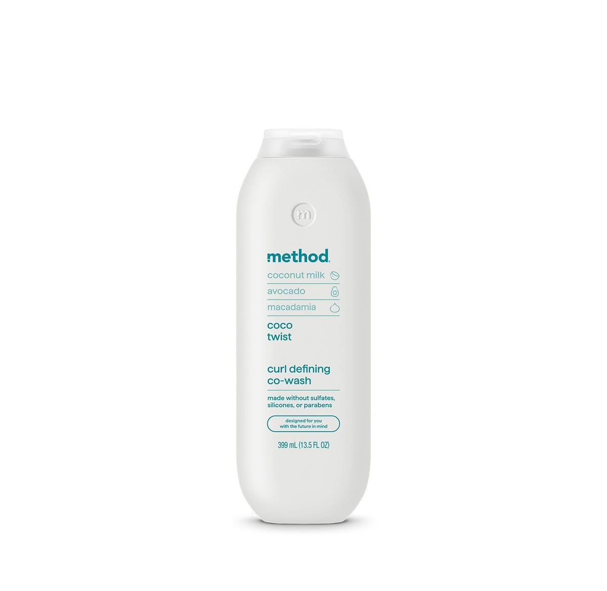 Method Curl Defining Co-Wash Coco Twist bottle promotes coconut hydration for curls