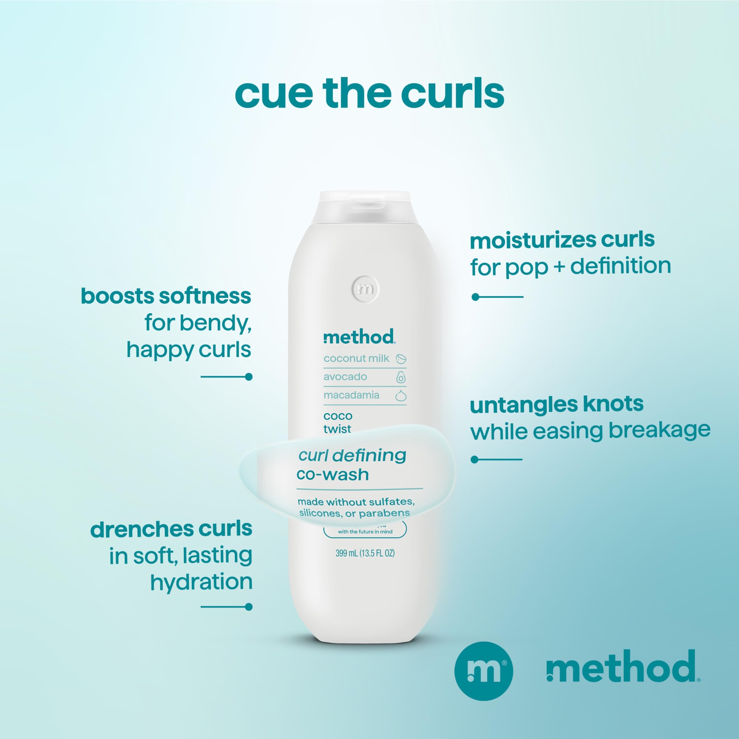 Wet curls after Coco Twist application ready to rinse
