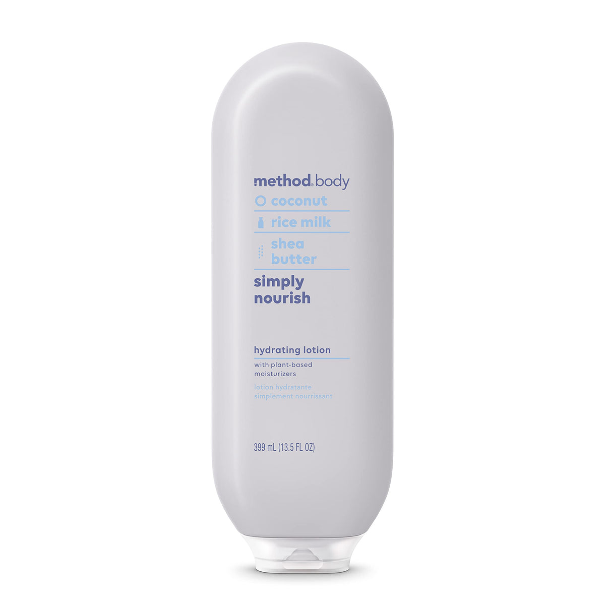 Method Daily Lotion Simply Nourish bottle front for all-day hydration.