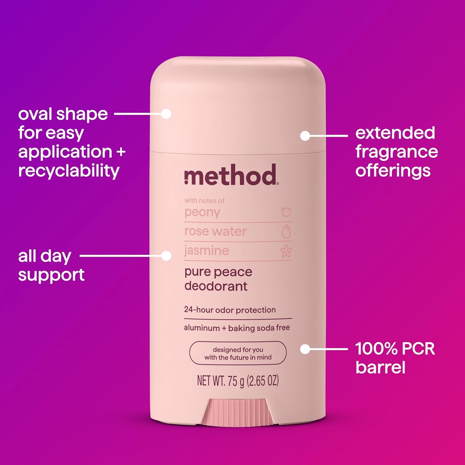 Method Pure Peace offers 24-hour odor protection without aluminum