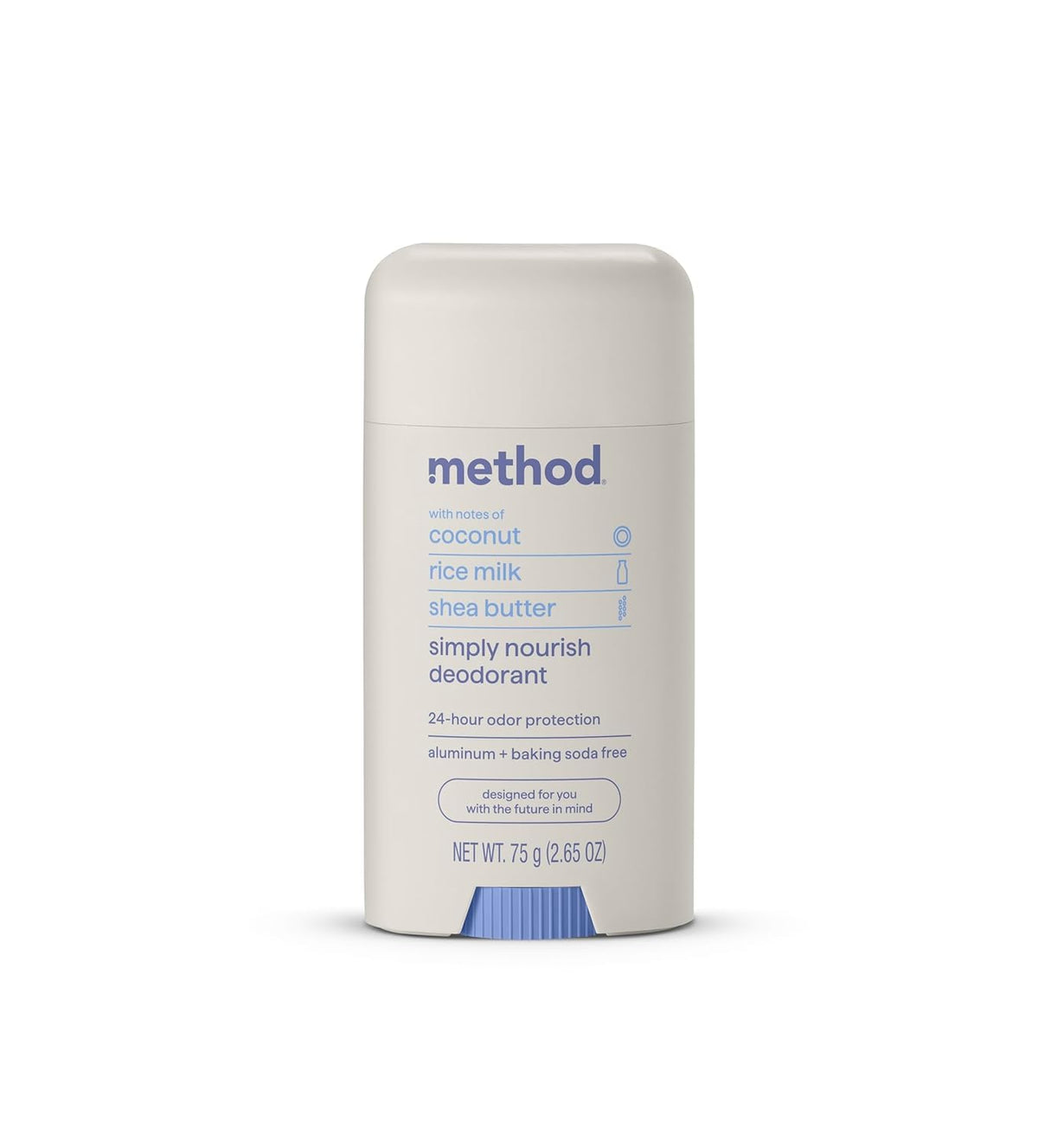 Desodorante Method Simply Nourish Coco, fragancia fresca para uso diario.