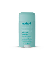 Desodorante Method Coco Twist frente, aroma fresco para el día