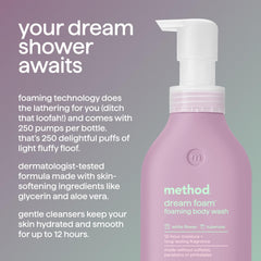Method Dream Foam: notas de flor blanca y tuberosa para fragancia suave