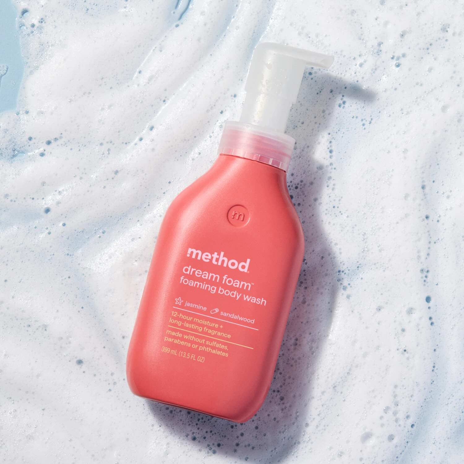 Method Dream Foam: botella con 80% de plástico reciclado, opción sostenible.