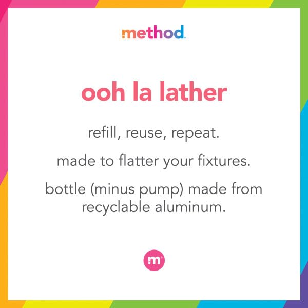 Method foaming hand soap dispense action showing rich lather and clean foam.