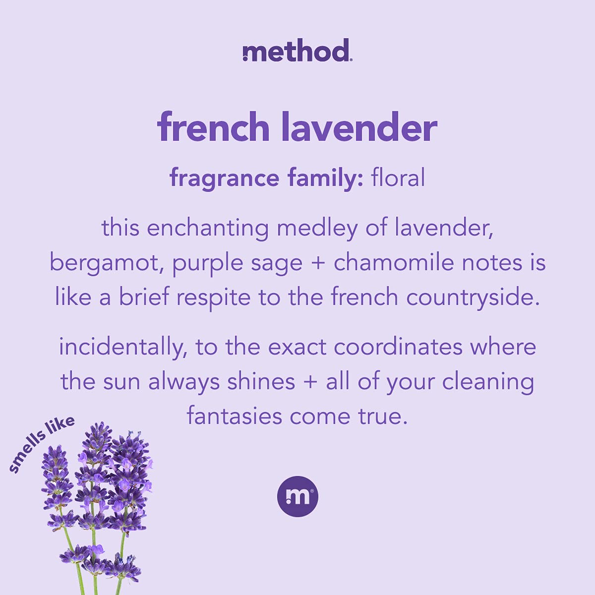 Method Foaming Hand Soap French Lavender foam dispenses easily for soft hands