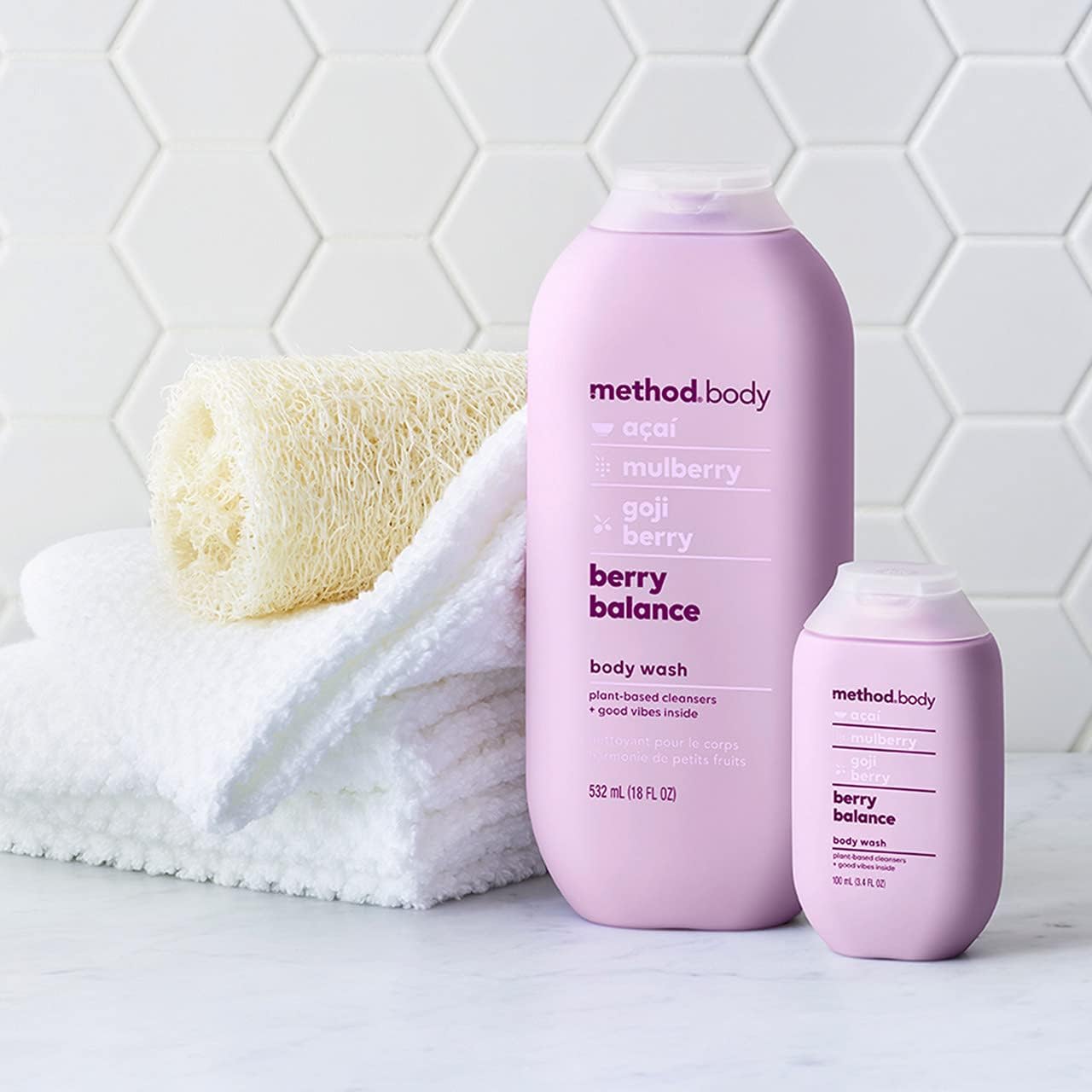 Method gel de ducha Berry Balance, aroma de acai goji mora para piel fresca