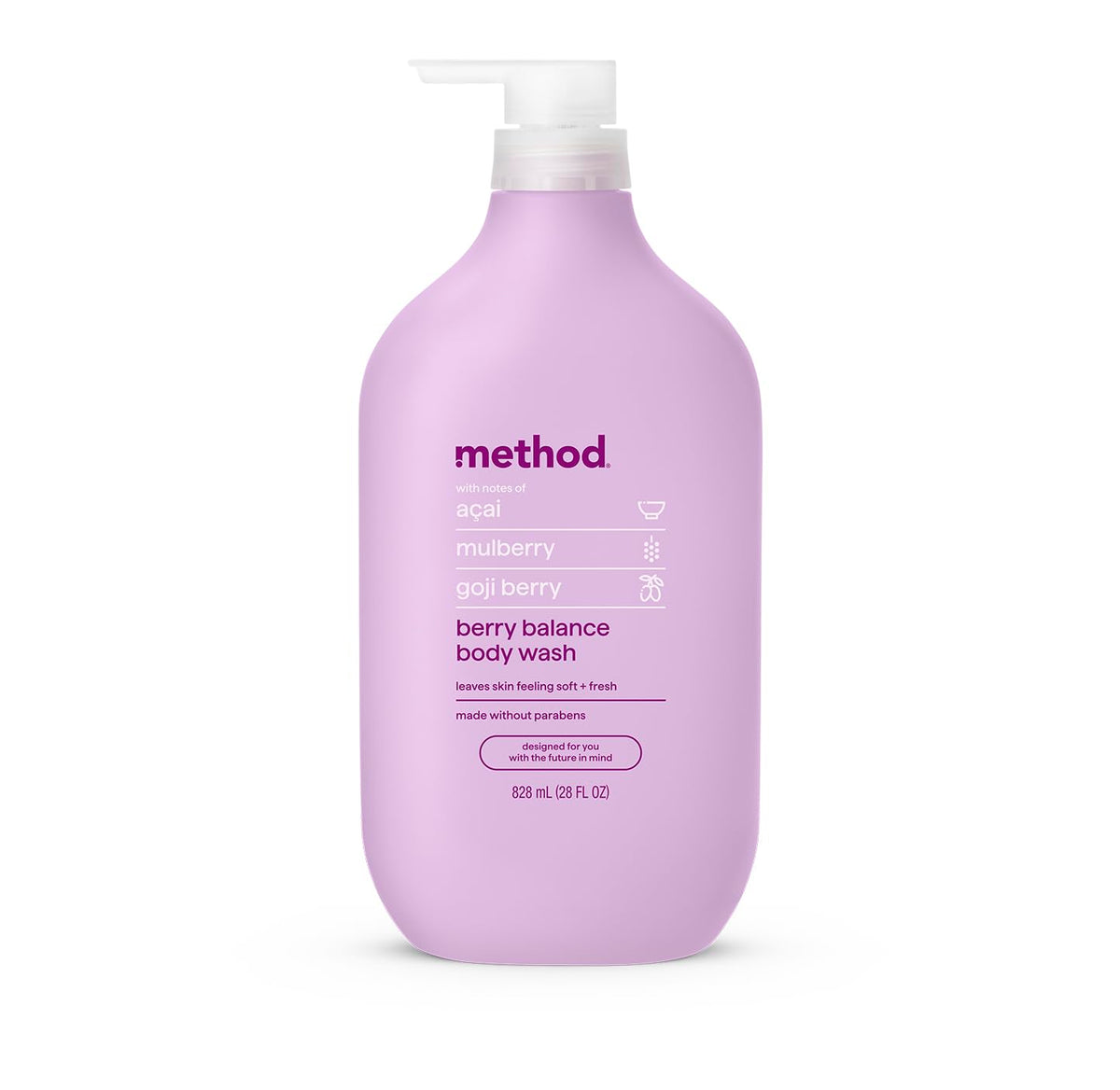 Method Berry Balance: bote de gel de ducha, hidratación suave para la piel.