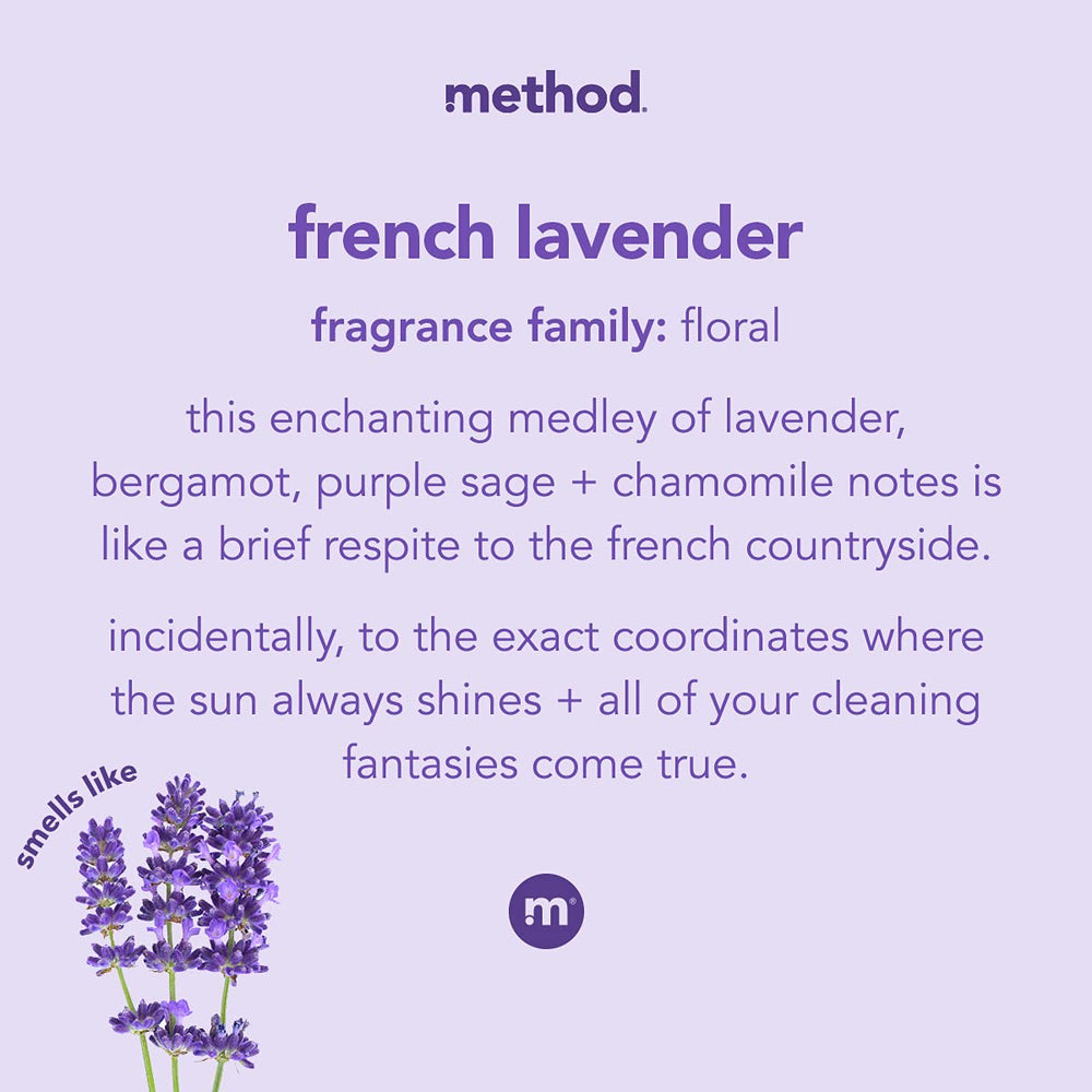 Aroma suave de lavanda francesa del gel para manos Method