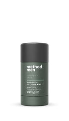 Desodorante Method en barra para hombre, sin aluminio, aroma Junípero y Salvia, uso diario.