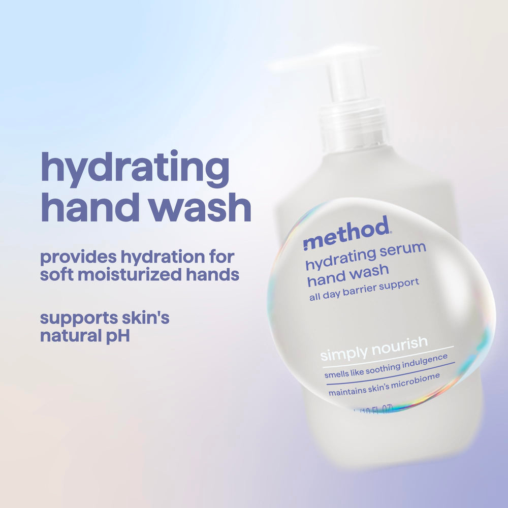Close-up foam from Method Hand Wash shows rich, gentle cleansing.