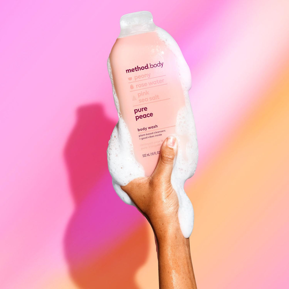 Method Lavado Corporal Paz Pura: envase hecho con plástico reciclado post-consumo