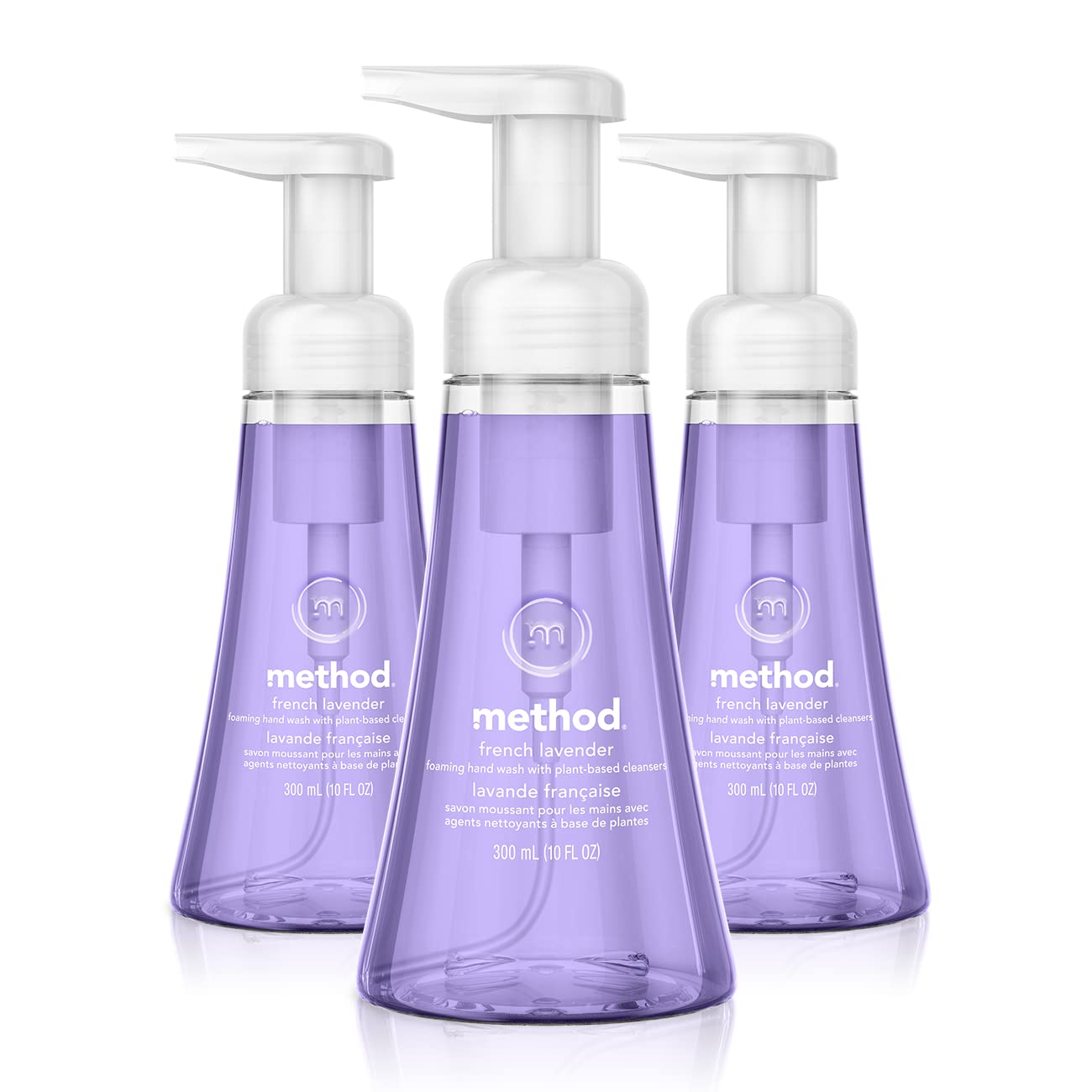 Method lavanda francesa: botella espumosa para lavado diario.