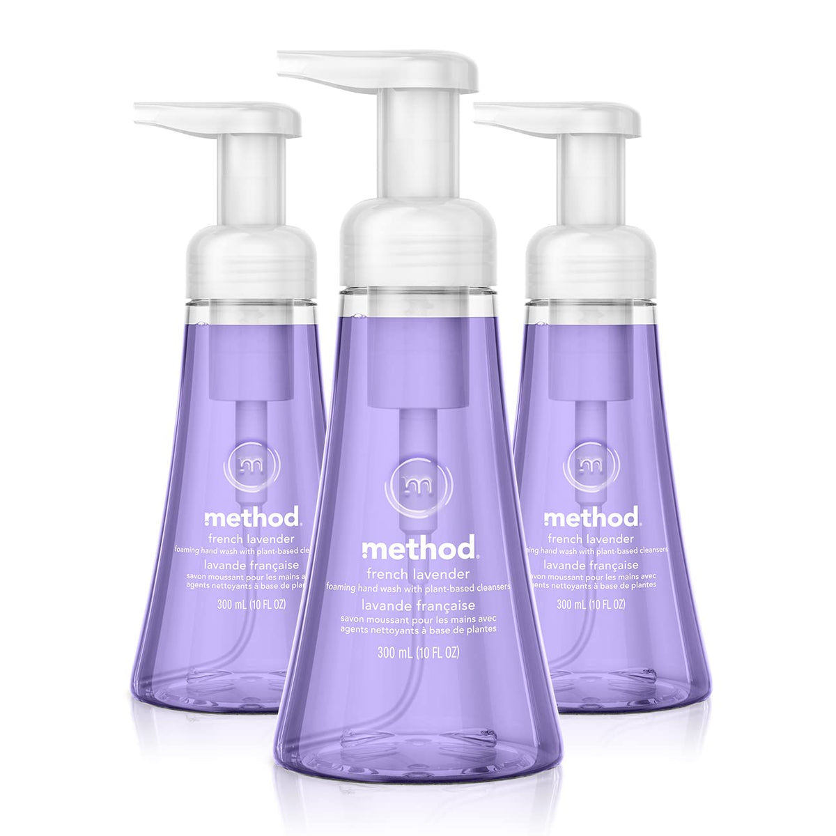 Method lavanda francesa: botella espumosa para lavado diario.