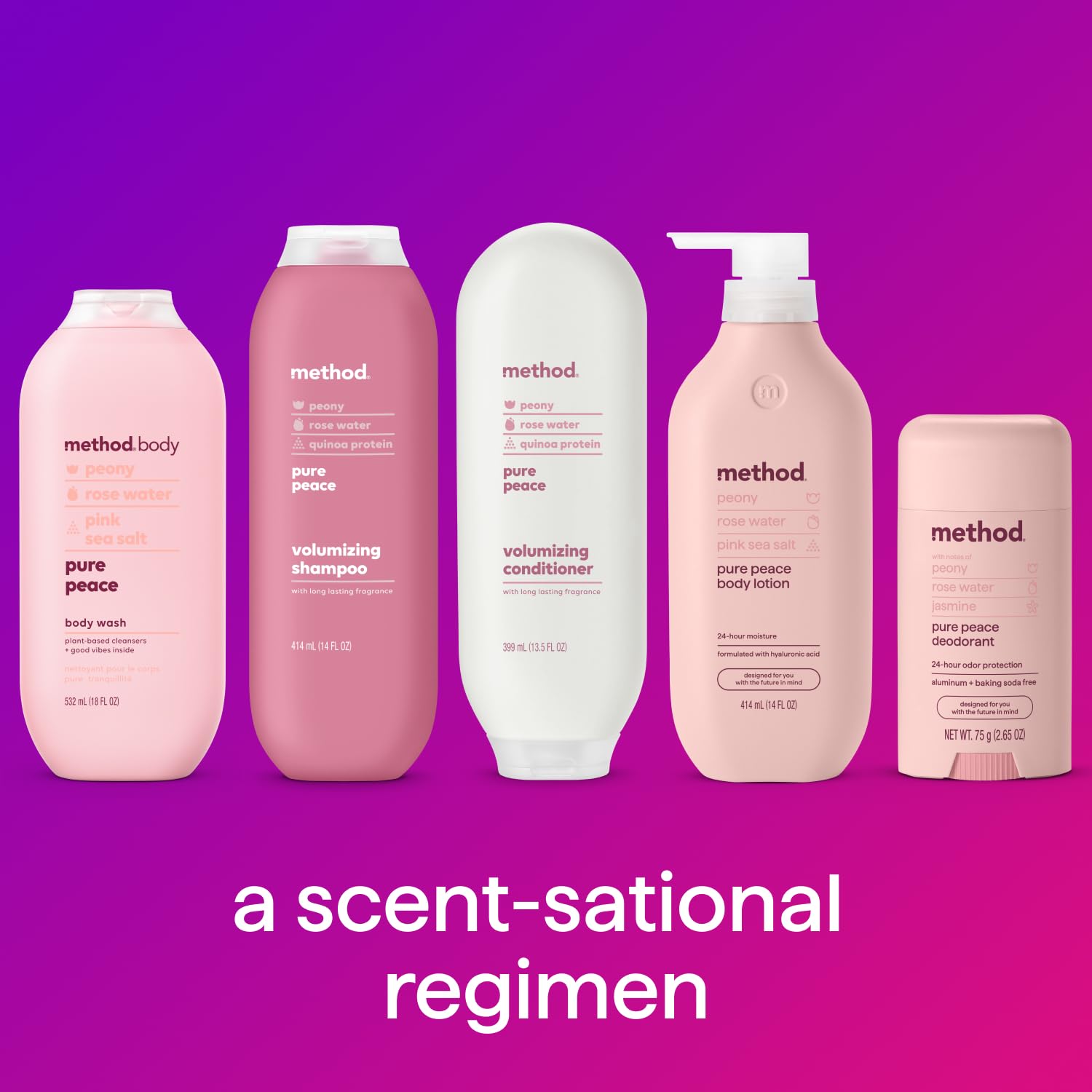 Loción corporal Method envase 87% PCR reciclado como opción sostenible