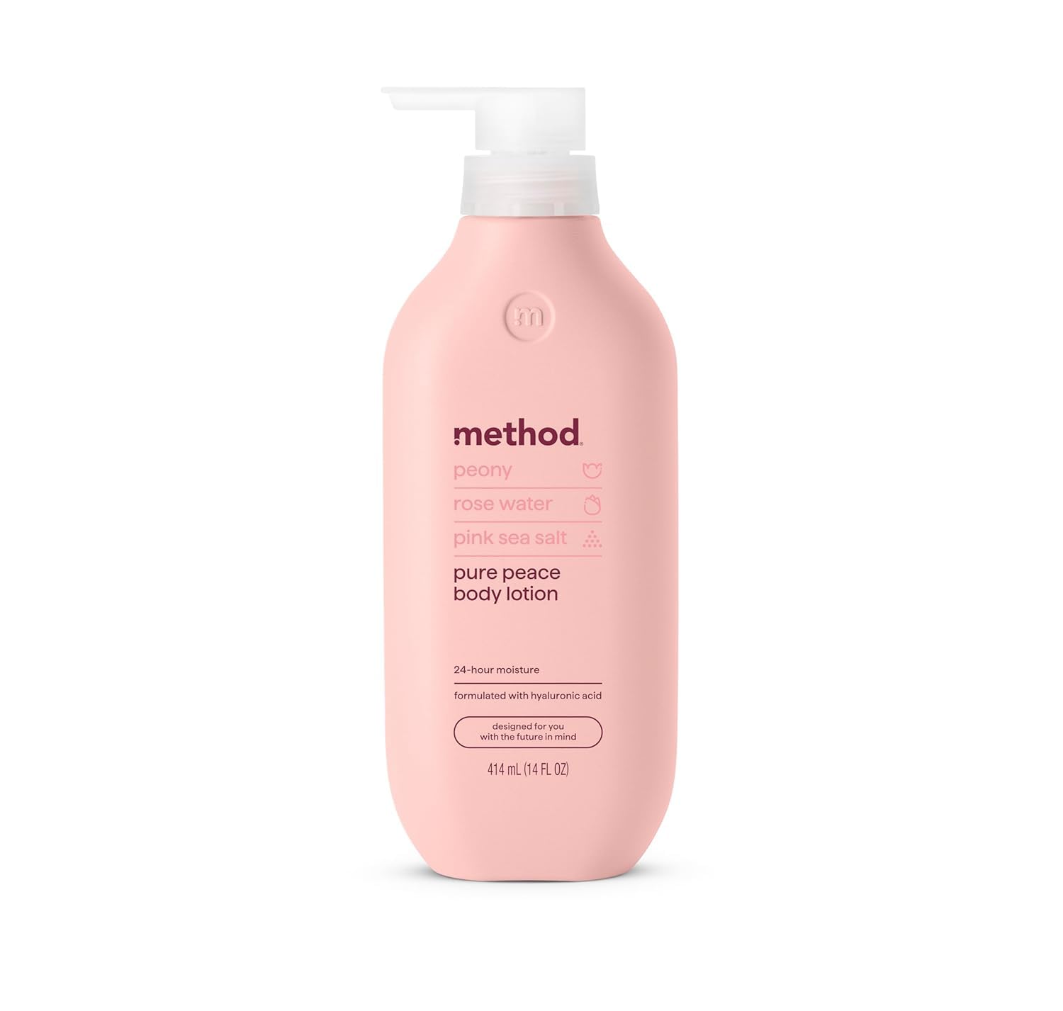 Loción corporal Method con agua de rosa para hidratación suave durante todo el día