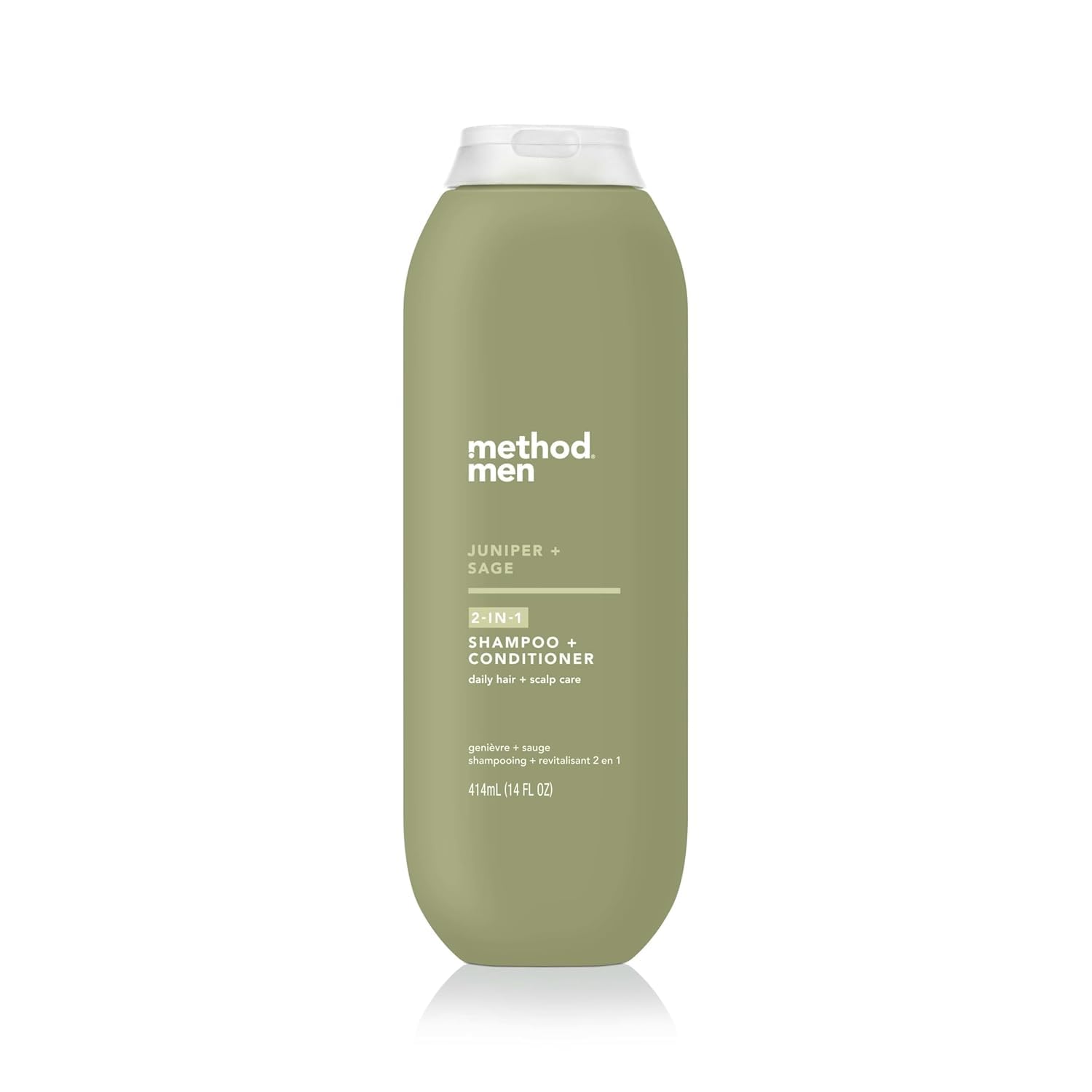 Method Men champu-condicionador 2-en-1: botella mentol enebro-salvia, aroma vigorizante