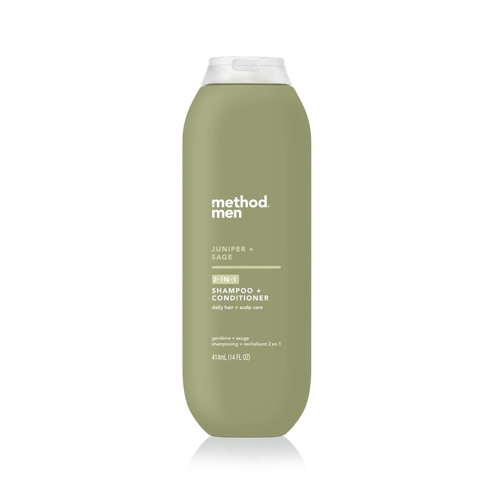 Method Men champu-condicionador 2-en-1: botella mentol enebro-salvia, aroma vigorizante
