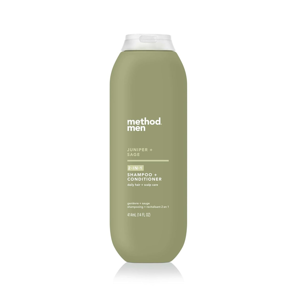 Method Men champu-condicionador 2-en-1: botella mentol enebro-salvia, aroma vigorizante