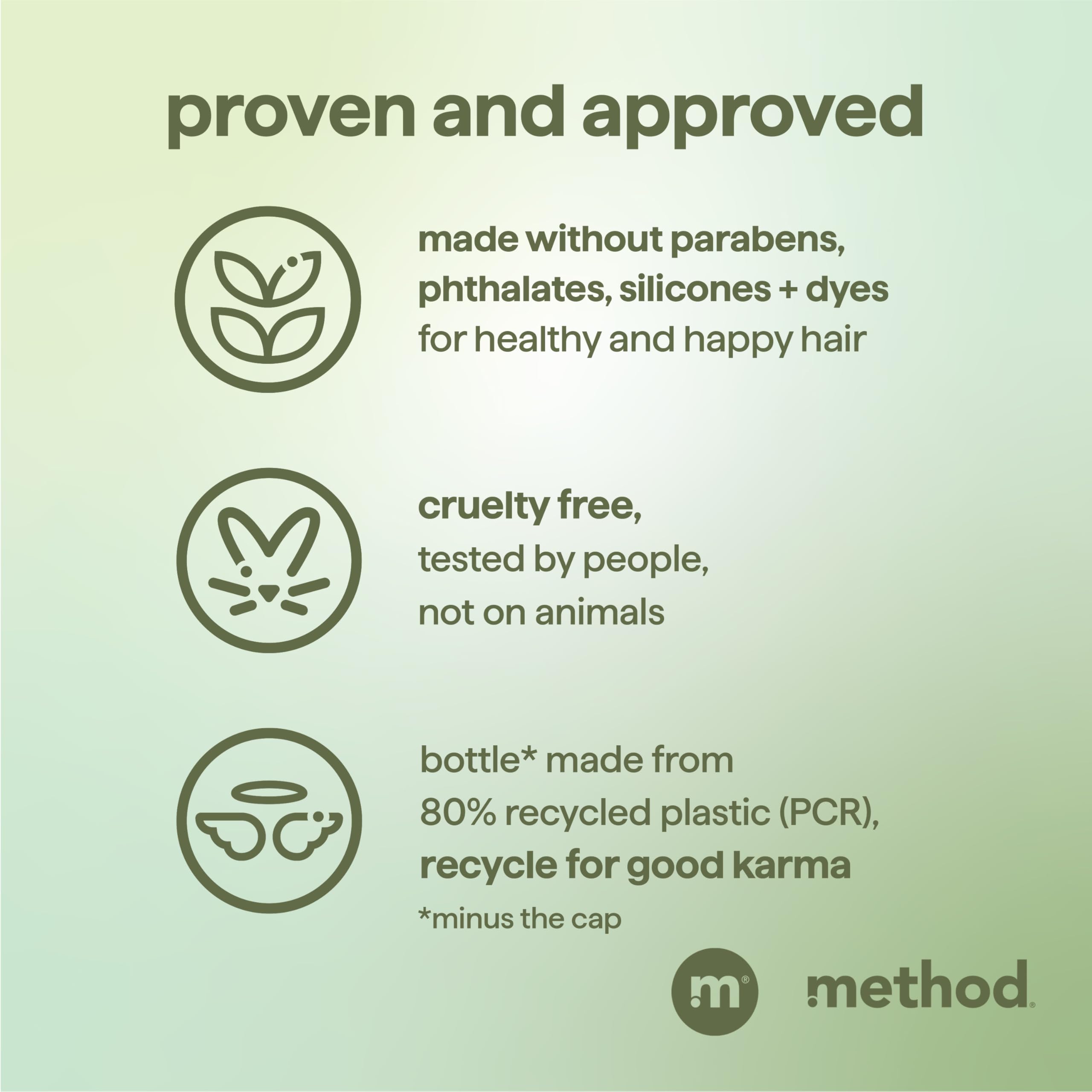 Envase de Method Men con 80% plastico PCR, reciclable